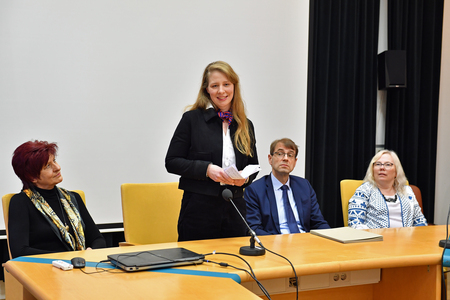 Nagovor mentorice, umetnice, akademske slikarke mag. Katje Felle